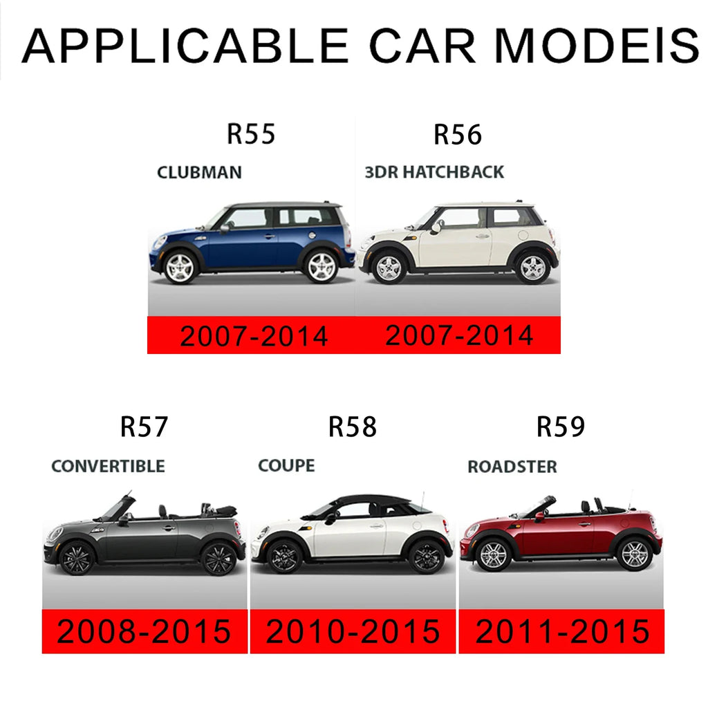 For Mini Cooper R55 R56 R57 R58 R59 Car Flocking Door Armrest Storage Box Shell Slot Phone Wallet Car Storage Auto Accessories