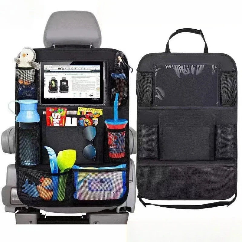 Universal Waterproof Car Back Seat Organizer with Tablet Holder,Multi-Pocket Kids Travel Storage Bag Car Interior Accessories