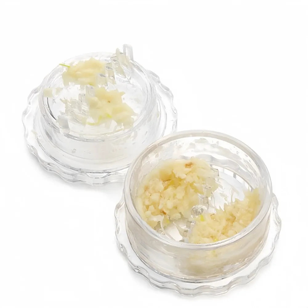 2pc Multi Functional Household Garlic Twisting Box Tool Plastic Manual Garlic Grinder for Ginger Chili Grinding Kitchen Gadgets