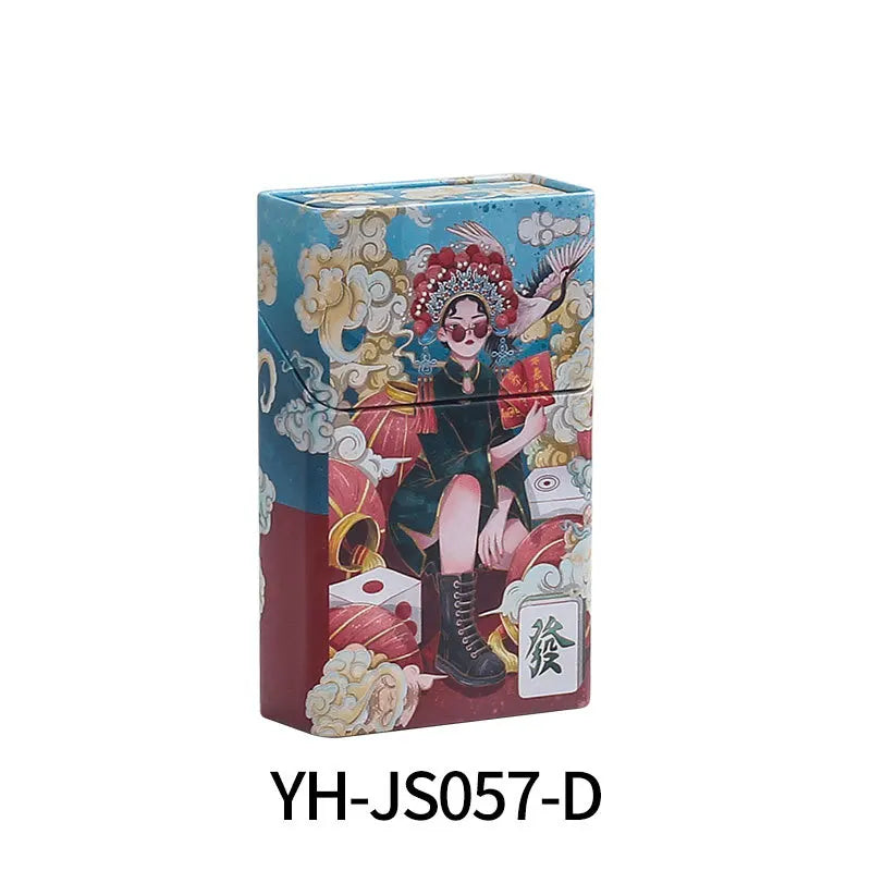 Metal Cigarette Box Hand-rolled Cigarette Box 20 Pieces of Loose Soft Pack Cigarette Tobacco Box