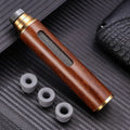 1PC Portable Wood Car Ashtray Handheld Walnut Mini Ashtray No-Soot Ash Tray For Outdoor Indoor Car Smoking Man Fathers Gift