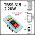 OMCH Push Button Power Switch Three Phases Power Control Start Switch AC 380V 15A 3P 2.2KW TBSN-315 TBSS-315