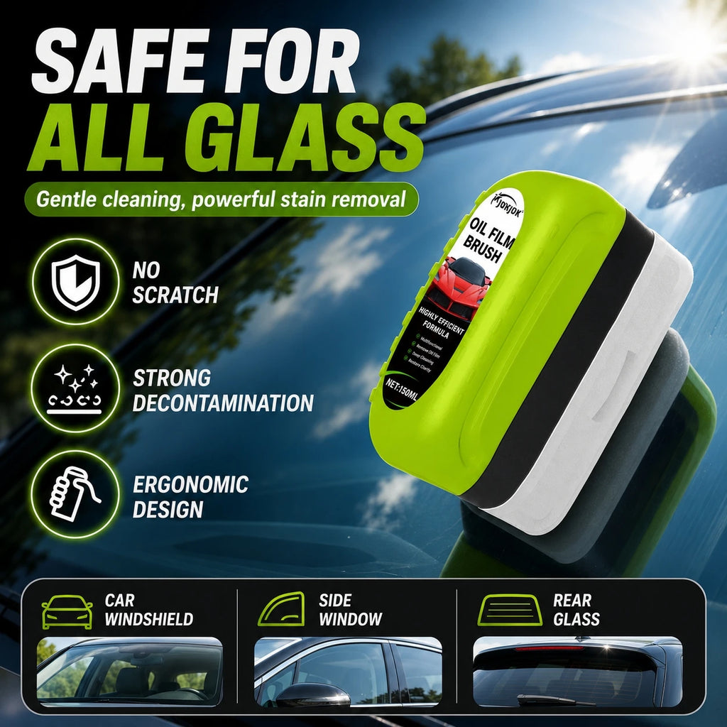 Car oil film cleaning agent, window front windshield rainproof and anti fog agent, coating remover Accessories