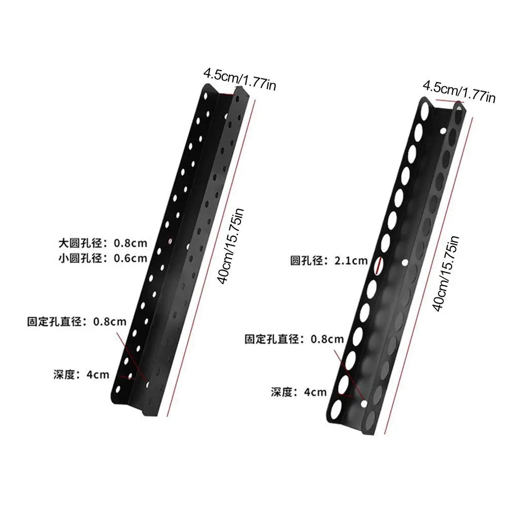 Screwdriver Organizer Tool Wall-mounted 14-hole Hardware Tool Storage for Hex Cross Screw Driver RC Tools Storage Base Stand