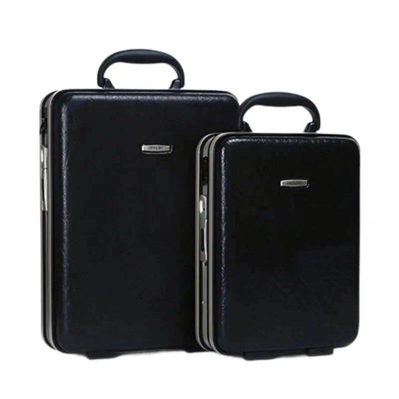 Men Business Briefcase Suitcase Vertical Style Code Lock Bag Document Laptop Case 13 15 Inch For Travel Carry On Luggage Case