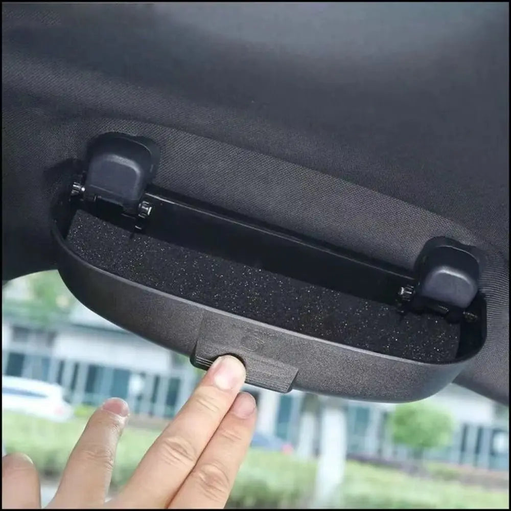 Glasses Case for  ABS Car Sunglass Sun Glasses Holder Storage Box Auto Eyeglasses Accessories