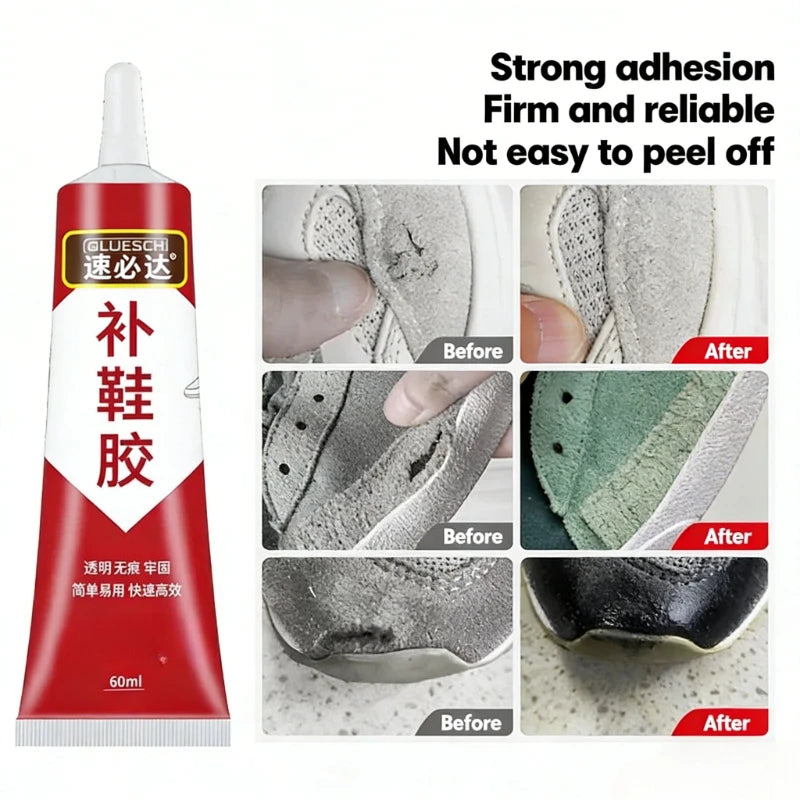 3pcs Shoe Repair Glue Professional Strong Adhesive Soft Resin Waterproof Glue for Fixing Shoe Soles and Sneakers