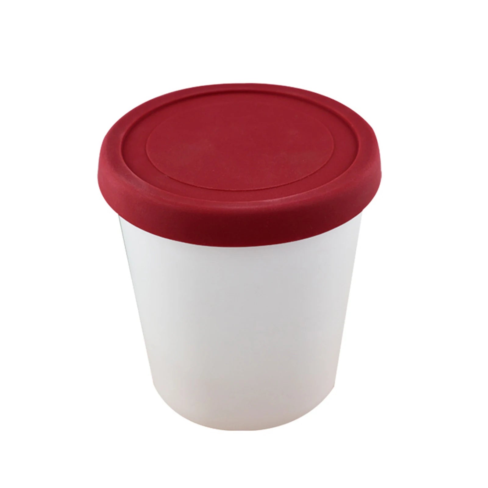 Ice Cream Cups Container Dessert Freezer Storage Cup Tub Lid Containers Plastic Round Tubs Dessert Food Storage Container