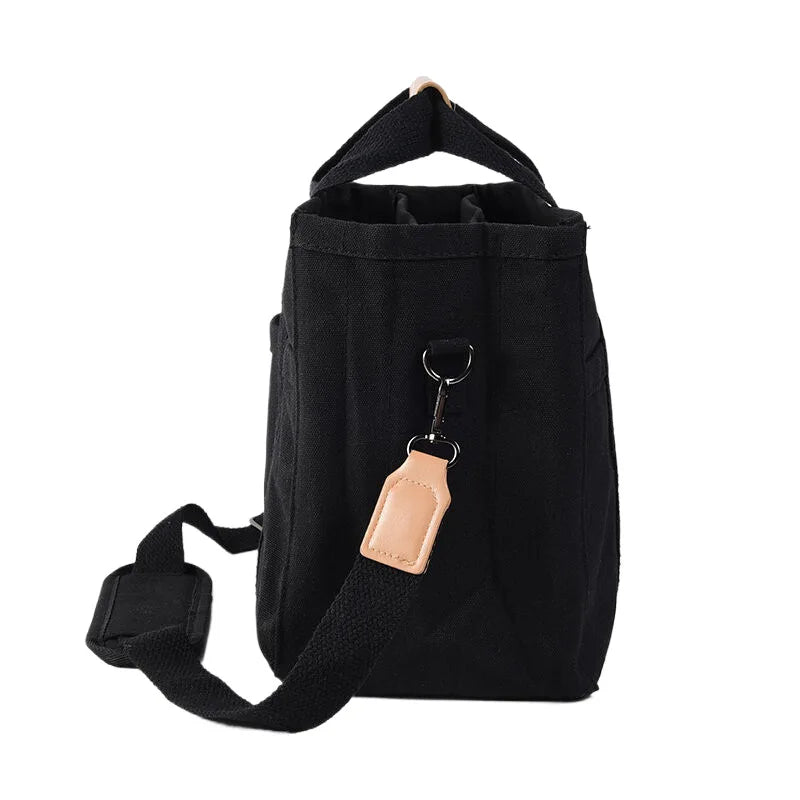 Fashion Multi Versatile Maternity Bag with Leather Top Handle Detachable Wide Crossbody Bags, Large Capacity Diaper Bag for Moms