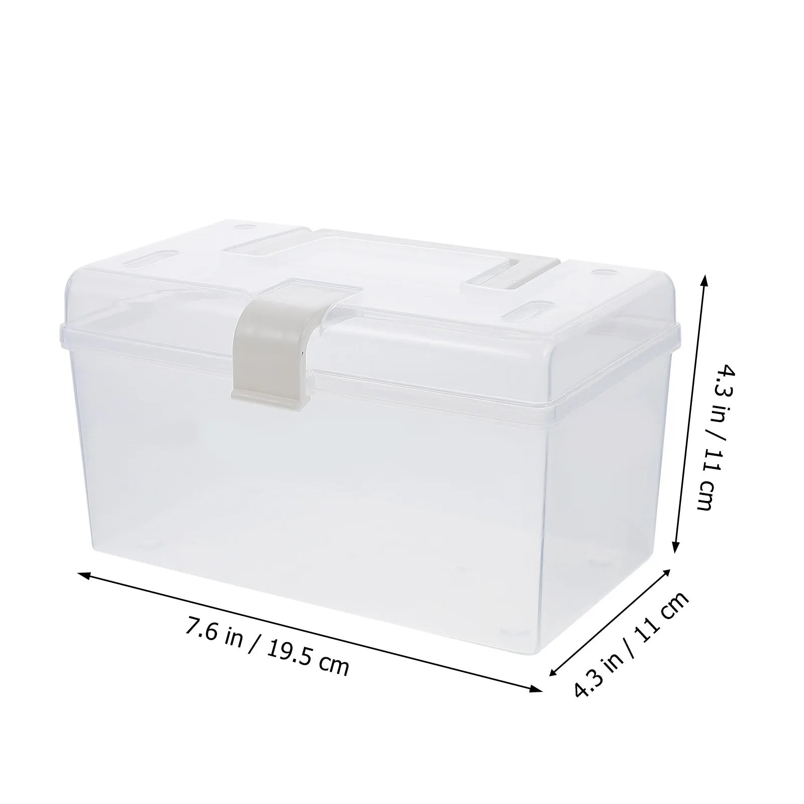 1Pcs Transparent Premium Plastic Mask Storage Box Dustproof Portable Face Cover Case Space Saving Drawer Cabinet Organizer