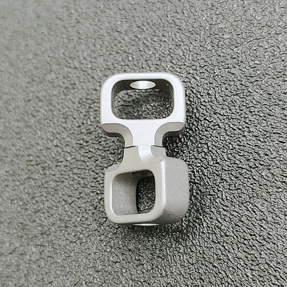 Mini Titanium Alloy Rotating Keychain EDC Tool DIY Multifunctional Outdoor Car Keyring