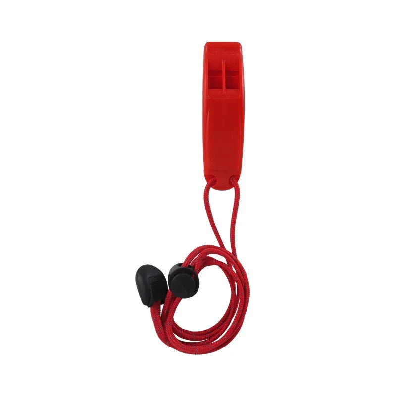 1PC Emergency Whistles with Lanyard Safety Whistles for Kayak Life Jackets Lifeboats Fishing Boats Camping Hiking Hunting