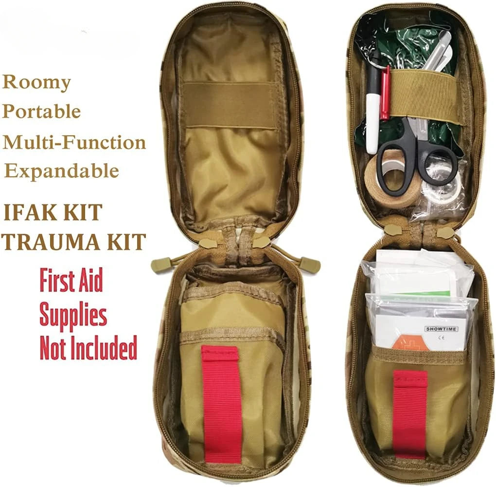 First Aid Kit Medical EDC Pouch Tactical MOLLE Outdoor Medical Bag Waist Bag 1000D tourniquet holder