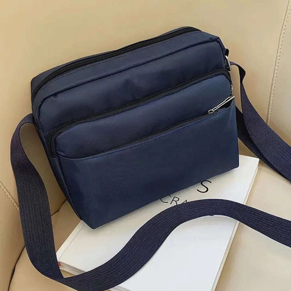 New Fashionable Minimalist Large Capacity Multi Layered Storage Bag Outdoor Travel Work Commuting Single Shoulder Crossbody Bag