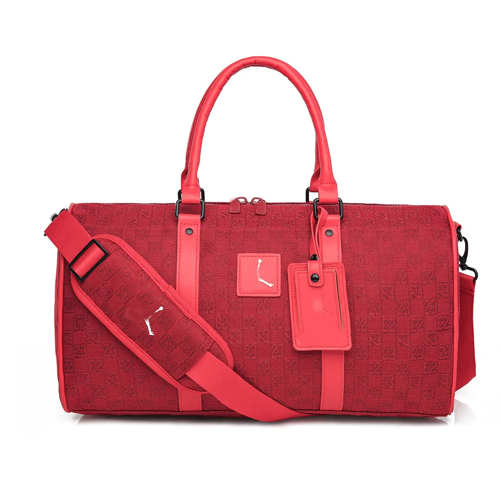 Lightweight Large Capacity Sports Fitness Bag for Travel And Business Trip Unisex Casual Travel Style Breathable PU Material