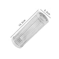 BBQ Stainless Steel Perforated Mesh Smoker Tube Filter Gadget Hot Cold Smoking  BBQ Smoked Spice Tube