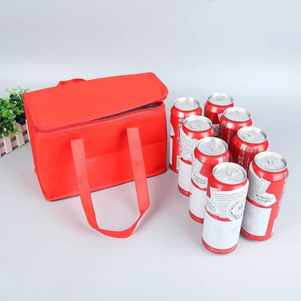 Beer Cooler Portable Bag Folding Food Thermal Storage Bag Insulation Picnic Ice Pack Drink Carrier Insulated Bag for Outdoor