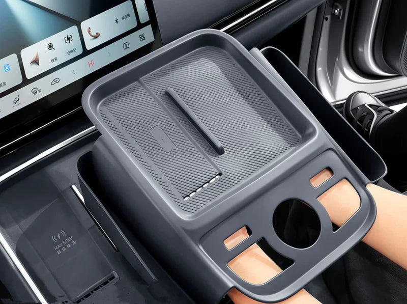 for Geely Starray 7 EM-i 2025 2026 Central Wireless Charging Pad Storage Box Mat Phone Protective Liner Car Interior Accessories
