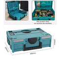 Stackable Plastic Tool Box, Multi-functional Hardware Storage Case for Household, Workshop & DIY Repair Tools Organizer