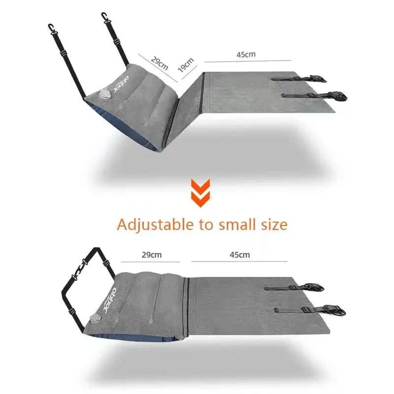 High Speed Rail Train Airplane Travel Sleeping Bed 3 Segment Zipper Structure With Free Splicing Inflatable Mat Easy Take In