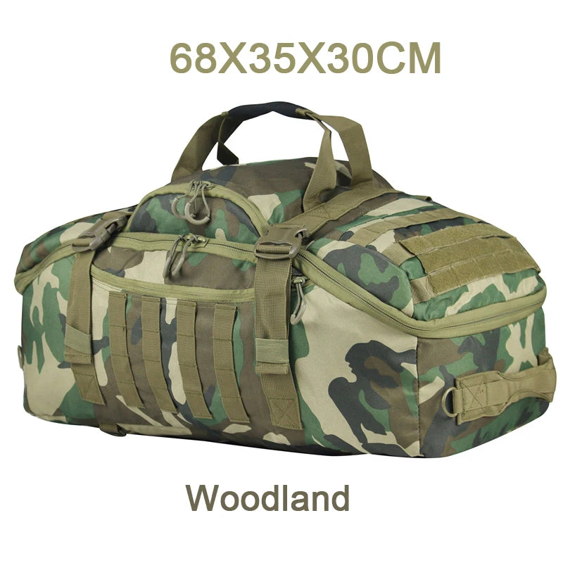 25L 45L 80L Sport Travel Bag Molle Tactical Backpack Gym Fitness Bag Large Duffle Bags for Camping Hunting Fishing