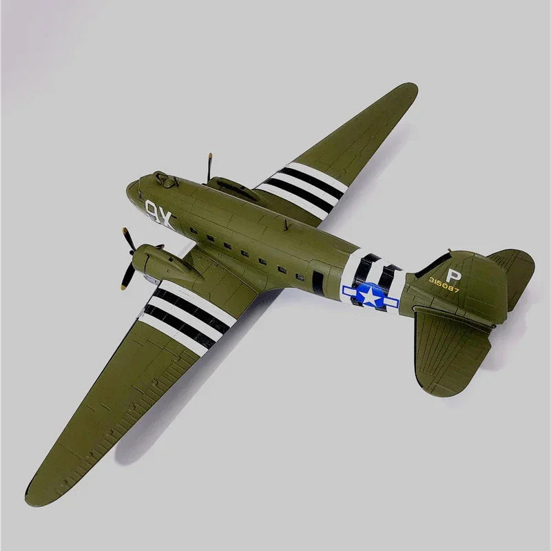 Diecast 1/100 Scale C47 C-47 J8 CU L4  U5 Transport Aircraft Airfreighter Conveyor Plane Military Airplane Model