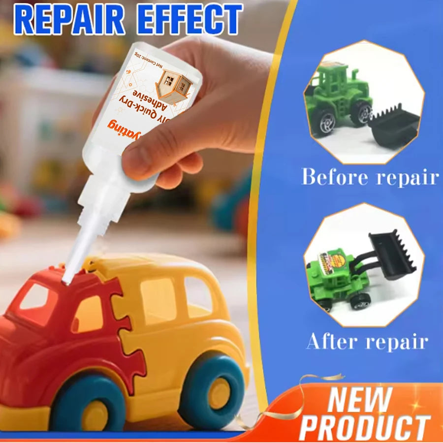 1-3Pcs 20G Quick Dry Strong Adhesive CA Glue, Multi-purpose Instant Bond for Plastic Wood Metal Ceramic, DIY Model Repair Glue