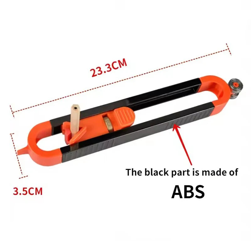 Profile Scribing Ruler Contour Gauge With Lock Adjustable Locking Precise Woodworking Measuring Gauge Measurement Tool