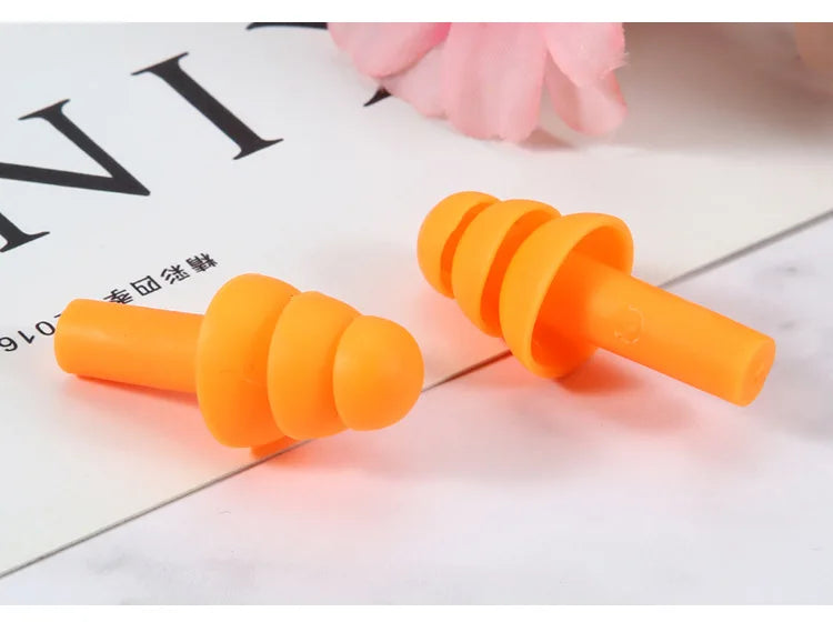 Soft Silicone Ear Plugs Insulated Waterproof Anti-Noise Snoring Essential Travel Noise Reduction Sleep Aids for Better Rest