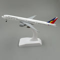 19cm Philippine Airlines Aircraft Model Boeing 777 with Landing Gear B777 B747 Airplane Children Kids Gift for Collection