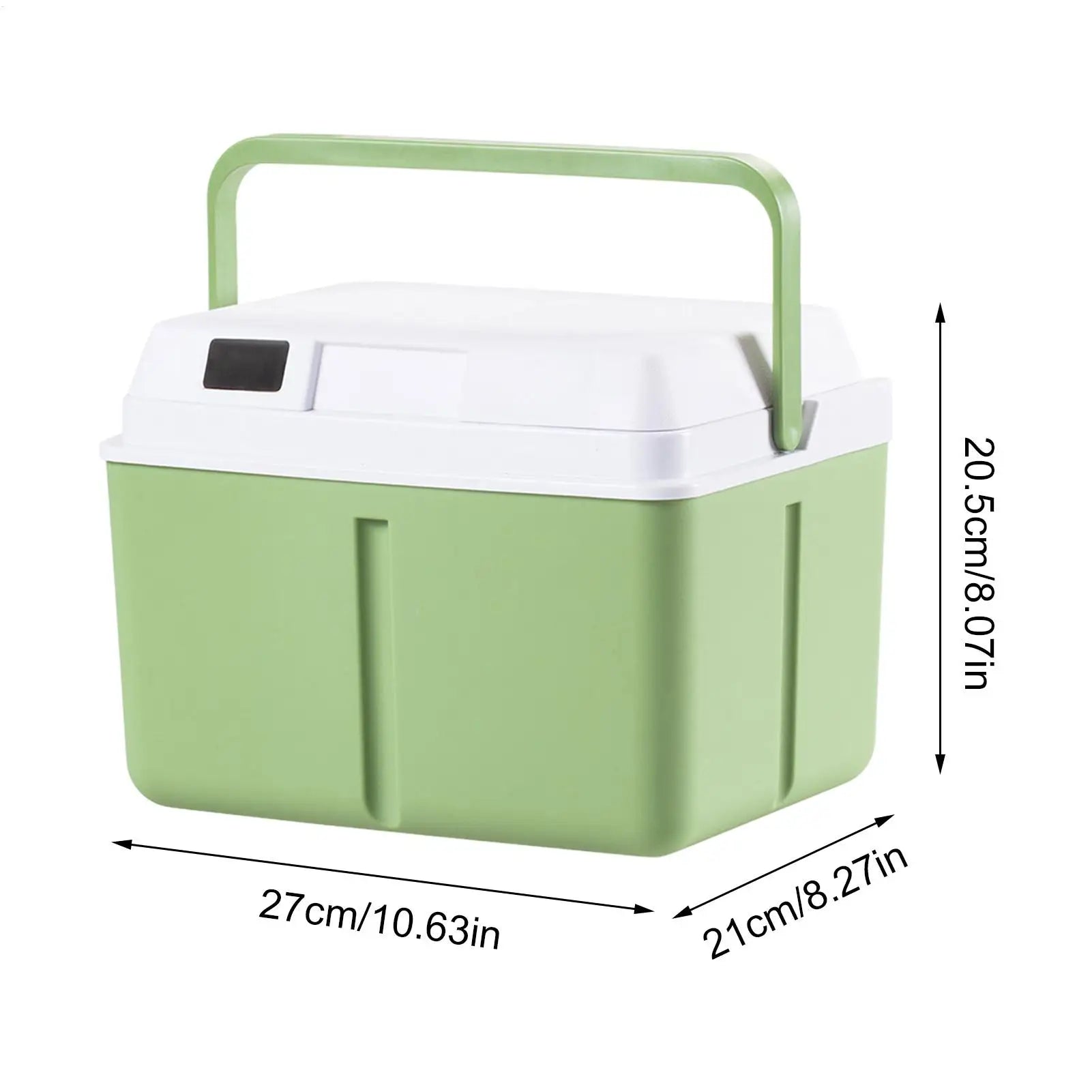 Small Cooler Temp Display Leakproof Insulated Portable 5L Hard Case Cooler Box For Drink Beverage Food Outdoor Camping Picnic