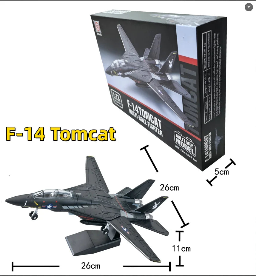 Diy F14 Tomcat Model Aircraft Kit 1/72 Assembly Model Toy Planes ABS Military Model Toys For Gifts Educational Toys