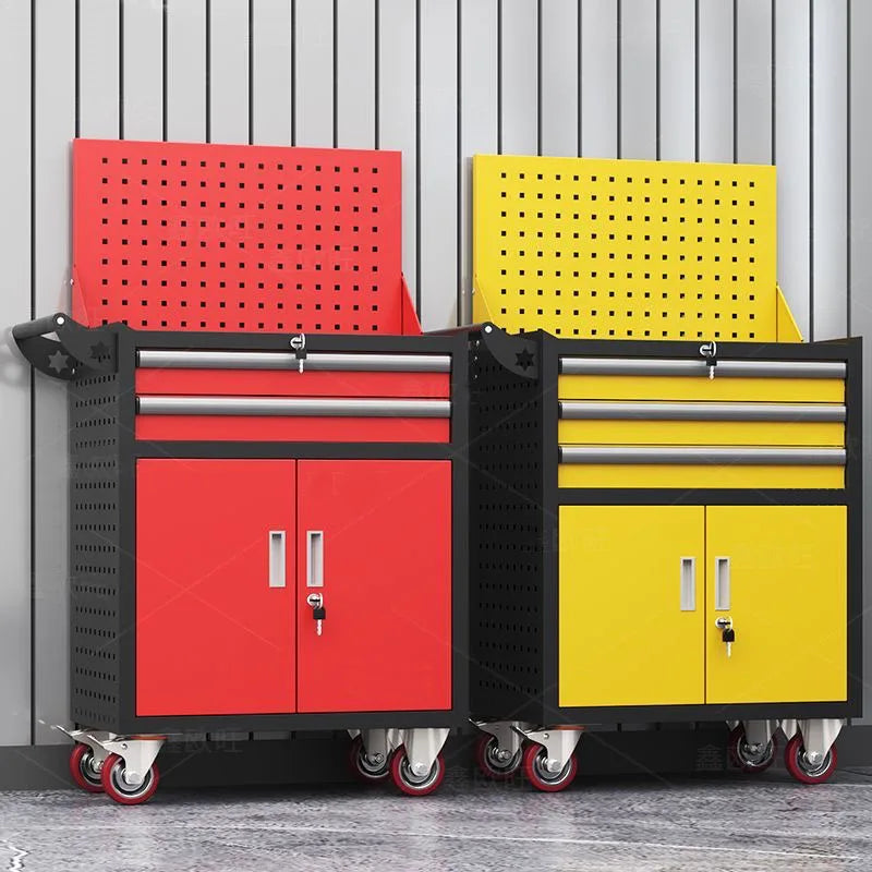 Heavy-Duty Automotive Repair Tool Cart Mobile Hardware Storage Trolley for Workshop Or Laboratory Use