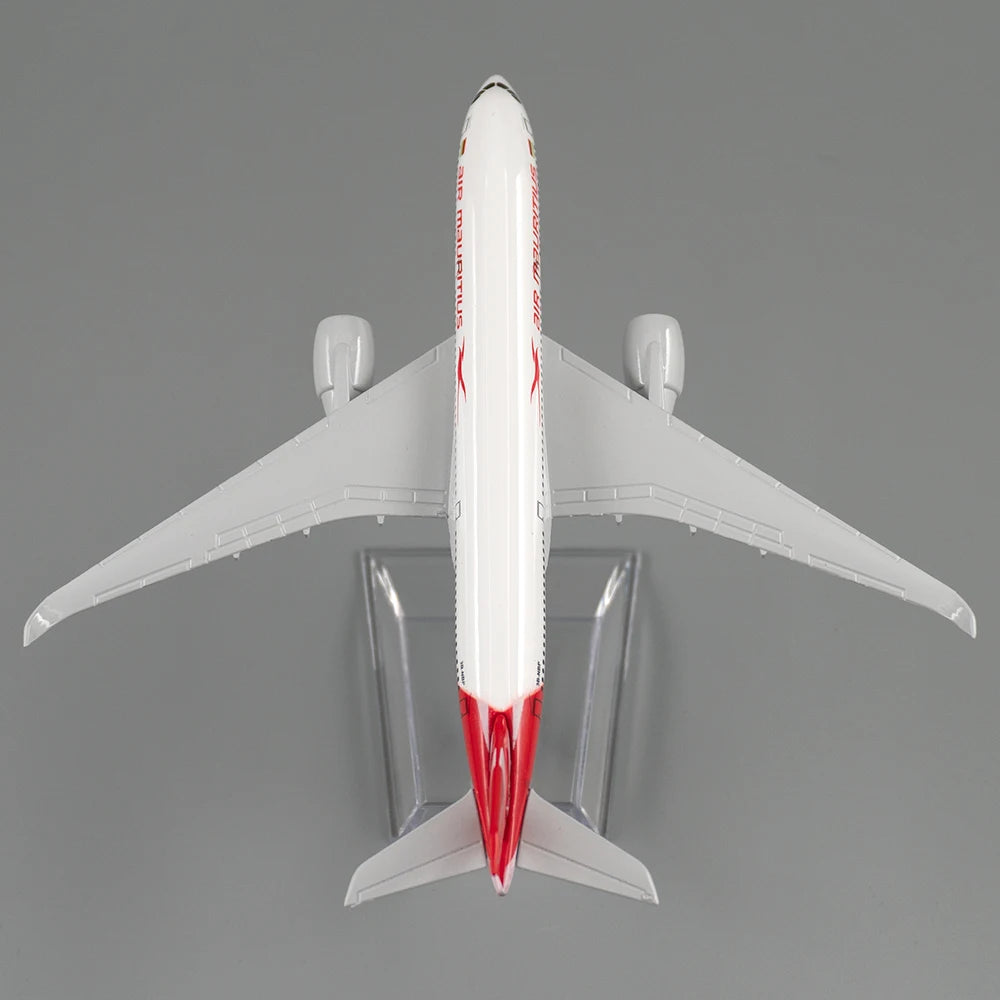 1/400 Scale Aircraft Airbus A350 Air Mauritius 16cm Alloy Plane Model Toys Children Kids Gift for Collection