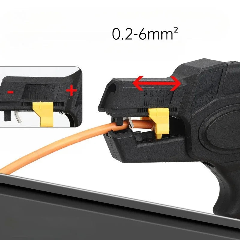 Automatic Wire Stripper Self Adjusting Multi Function Electrician Tool Lightweight Cable Stripping Tool for Wire Removal