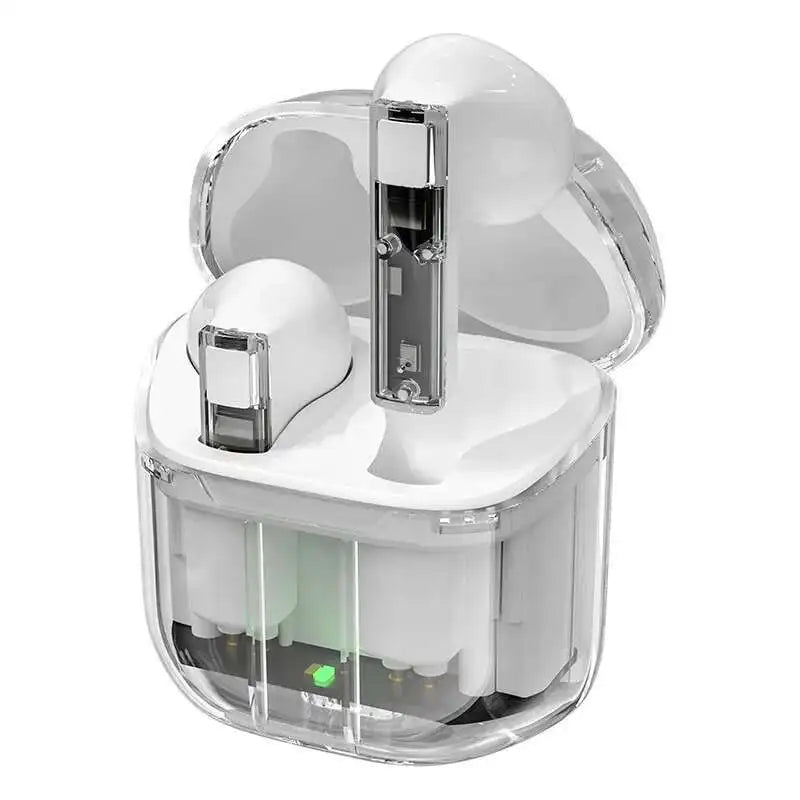 YX06 TWS True Wireless Bluetooth Earphones Transparent HiFi Stereo  ENC Noise Canceling Earbuds With Mic For Xiaomi Huawei Apple