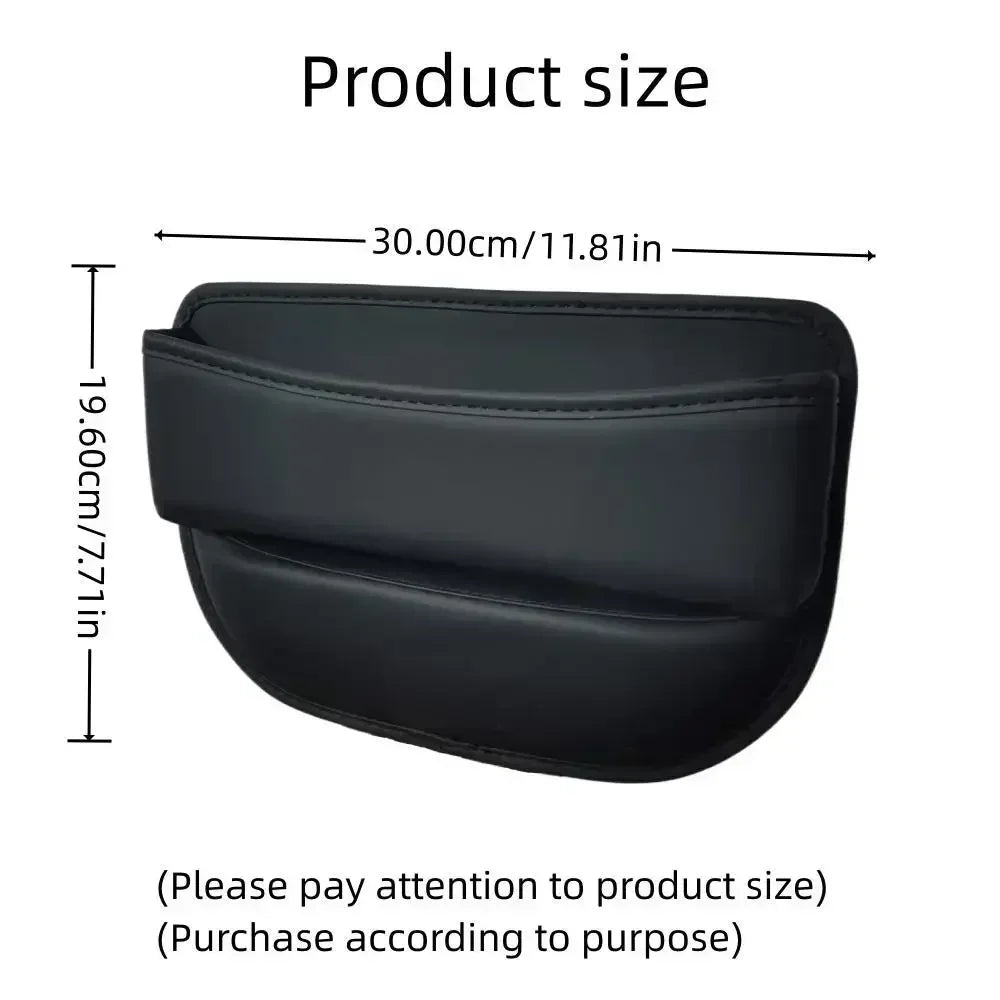 Car Seat Side Gap Filling Storage Box Keys Card Cup Phone Holder USB Cable Hole Sundries Tidy Organizer Bag Interior Accessories