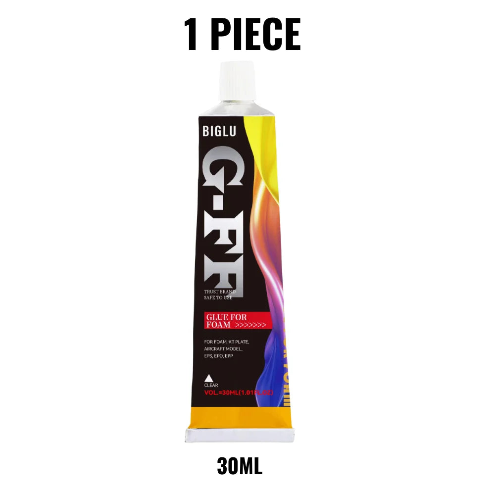 30ML BIGLU Glue For Foam KT Plate Bonding Sponge Pearl Aircraft Model Adhesive Wood Metal Paper EPS EPO EPP Soft Glue