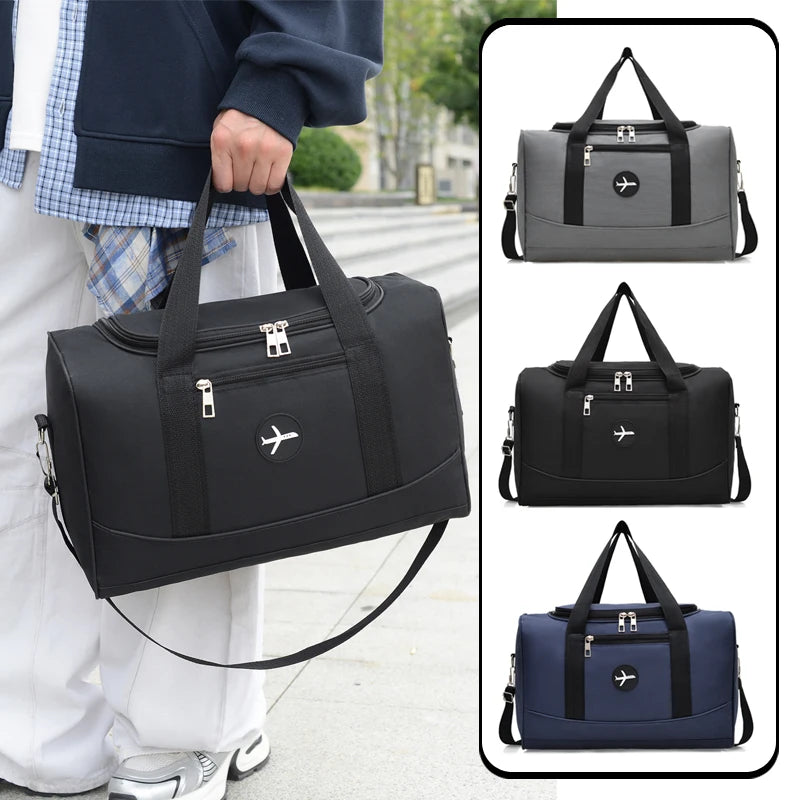 Foldable Storage Travel Bag, Extra-Large Capacity Crossbody Luggage Bag