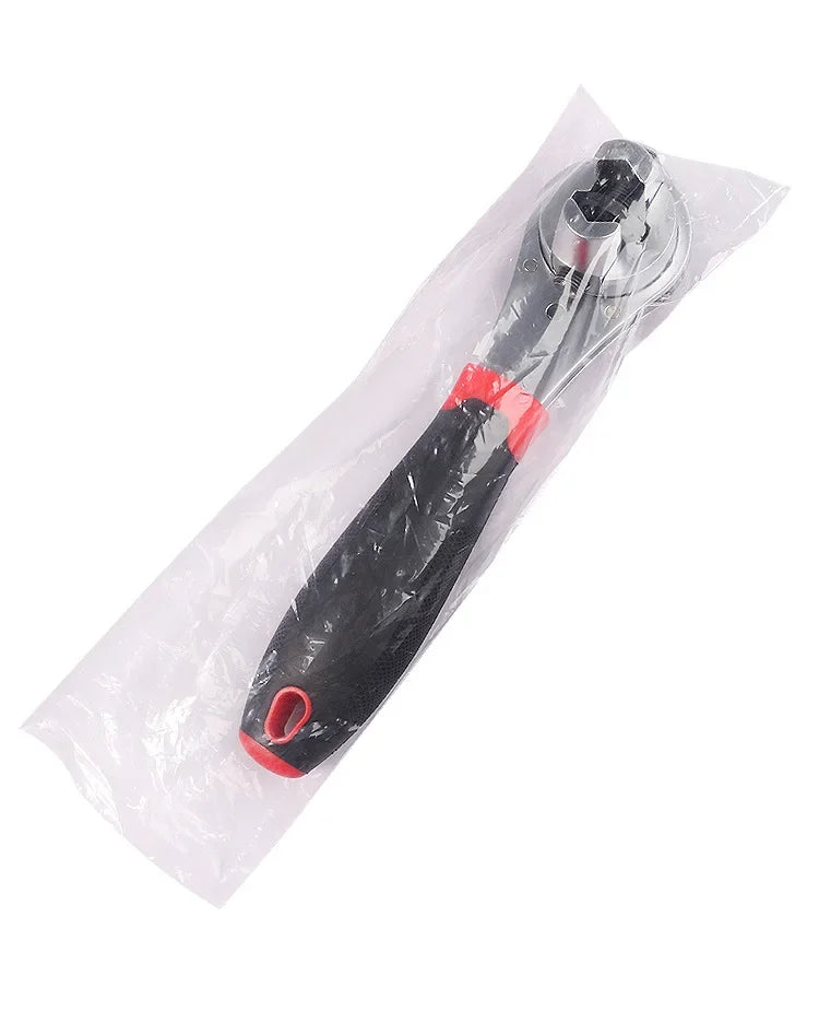 Multi-functional Adjustable 6-22mm Universal Ratchet Wrench  Chrome Molybdenum Steel Straight Handle