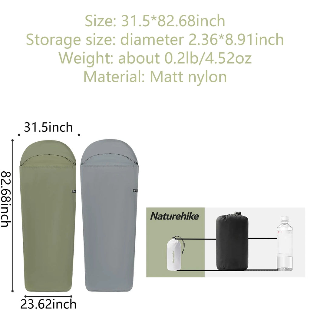 Ultralight Sleeping Bag Liner Nylon Warm Sleeping Bags Inner Liner Single Travel Hotel Camping Sheet Travel Hiking Camping