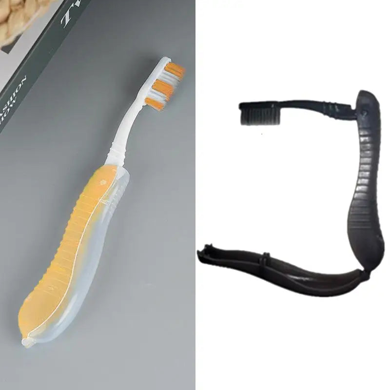 For Trip Daily Use Women Men Travel Folding Toothbrush Portable Toothbrush Built In Cover Multi Color Size Collapsable Brush