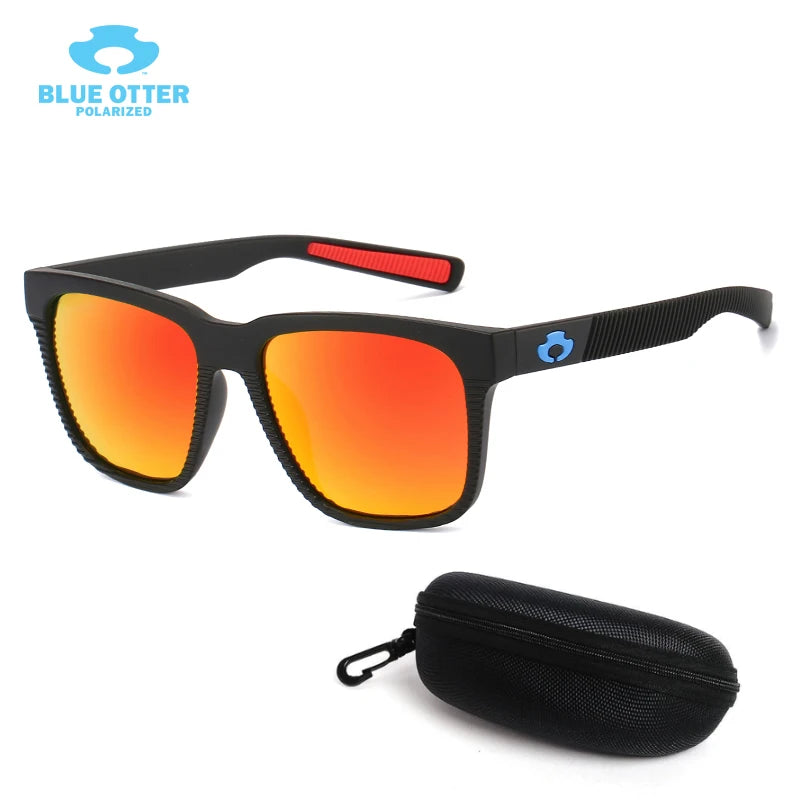 BLUE OTTER Polarized Sports Sunglasses UV400 for Cycling Fishing Running Driving Men Women Outdoor Eyewear with Box BT03