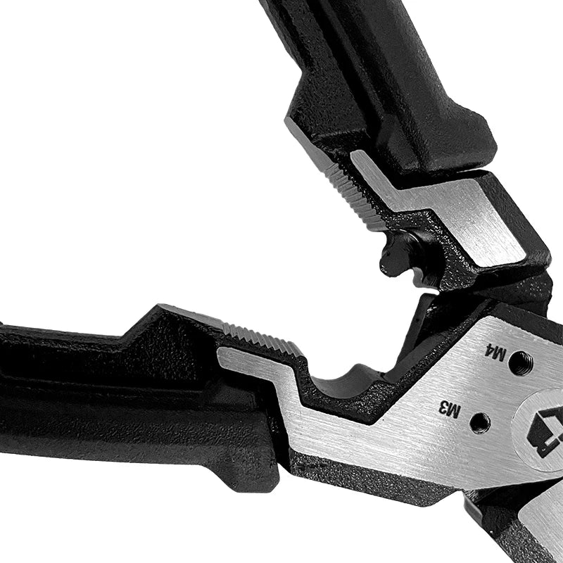 TOUGHBUILT TB-H3-20-M200 Wire Stripping/Cutting Pliers Multifunctional Durable Flat Cutting Wire Pliers Hand Tool 8in