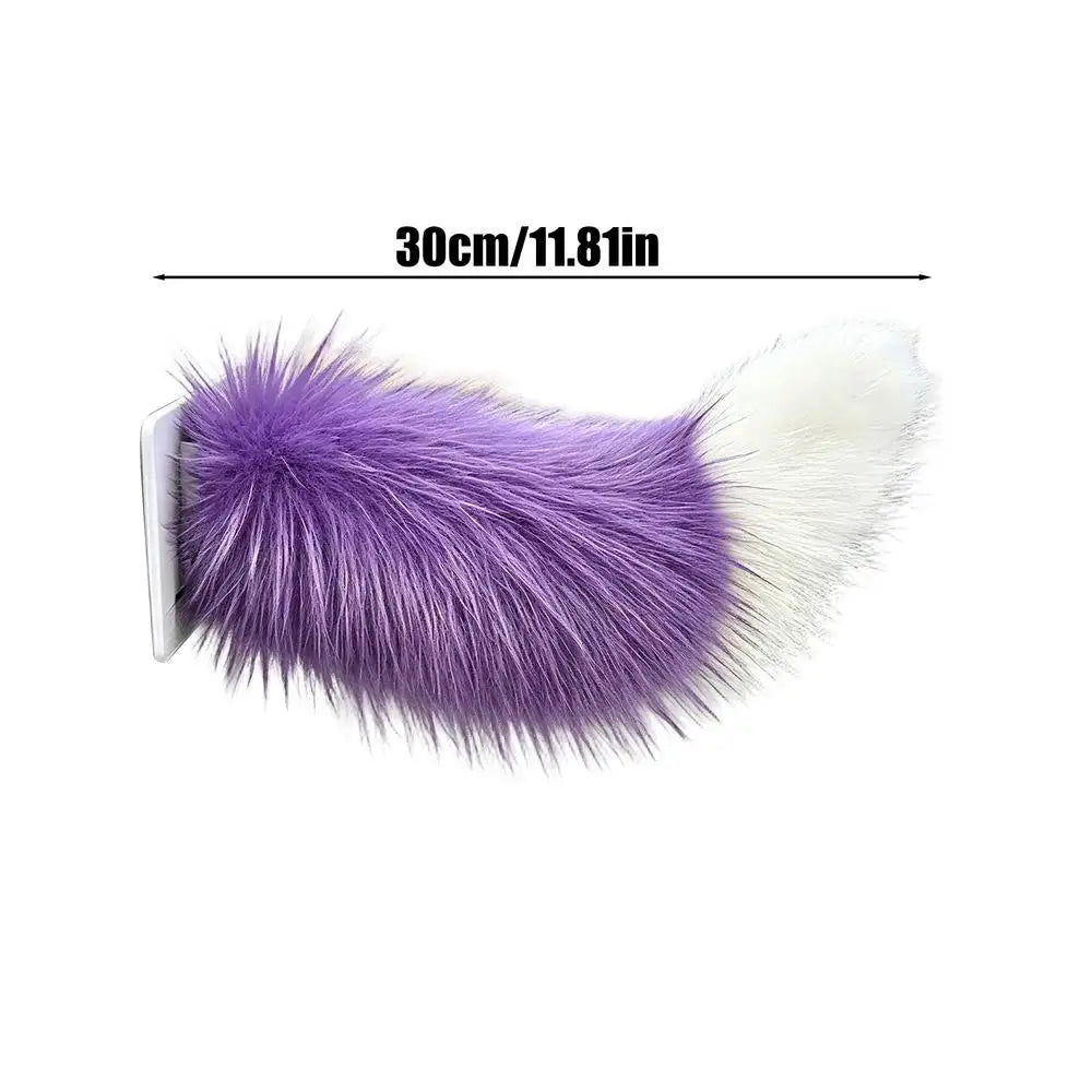 Remote Control Electric Wagging Tail for Cute Electric Wagging Plush Tail Decoration Universal for Motorcycle Animal Tail Access