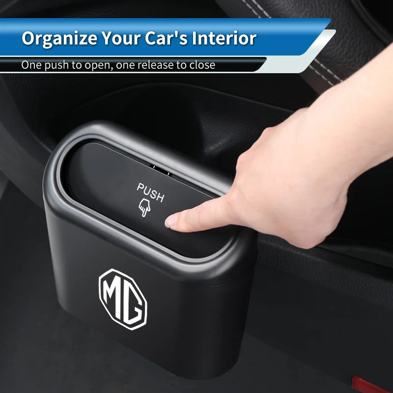 Car Door Trash Can Garbage Case Waste Tools Storage Box Accessories For Morris Garages MG 3 5 6 7 HS ZS GS Hector TF GT ZR RX5
