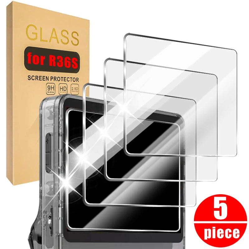 Tempered Glass Screen Protector for R36S Handheld Game Console HD Glass Protection for R36S Anti-Scratch Glass Films Accessories