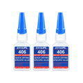 Brand-new upgraded 406 super cyanoacrylate glue, instant drying in 5 seconds, waterproof, stable and versatile bonding tool.