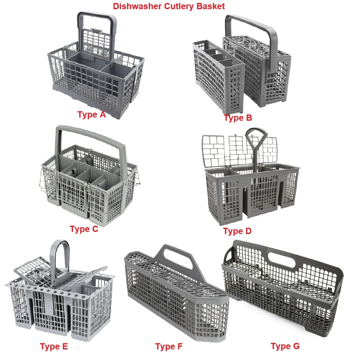 Dishwasher Cutlery Basket For Bosch Siemens AEG Kenmore Whirlpool Maytag Kitchenaid Neff GE Samsung Hotpoint Indesit Ariston LG