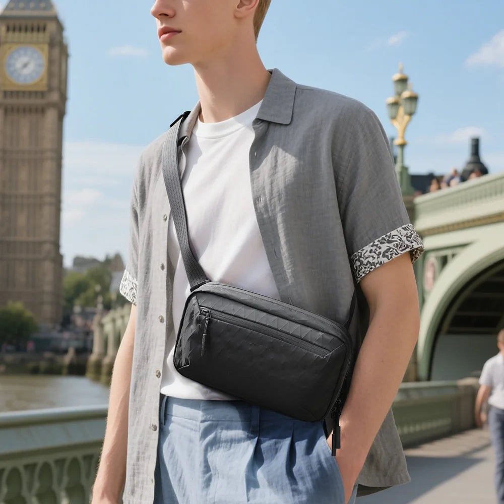 Heroic Knight Quality Men's Shoulder Bag Light Waterproof X-Pac Messenger Bag Stylish Clutch Bags With Detachable Shoulder Strap